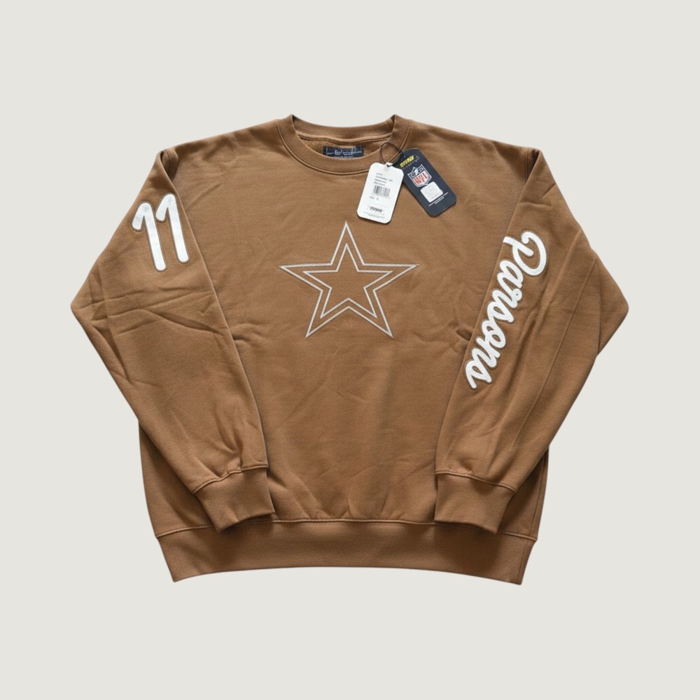 Pro Standard NFL Dallas Cowboys Parsons Size L Micah Parsons Sweatshirt Brown